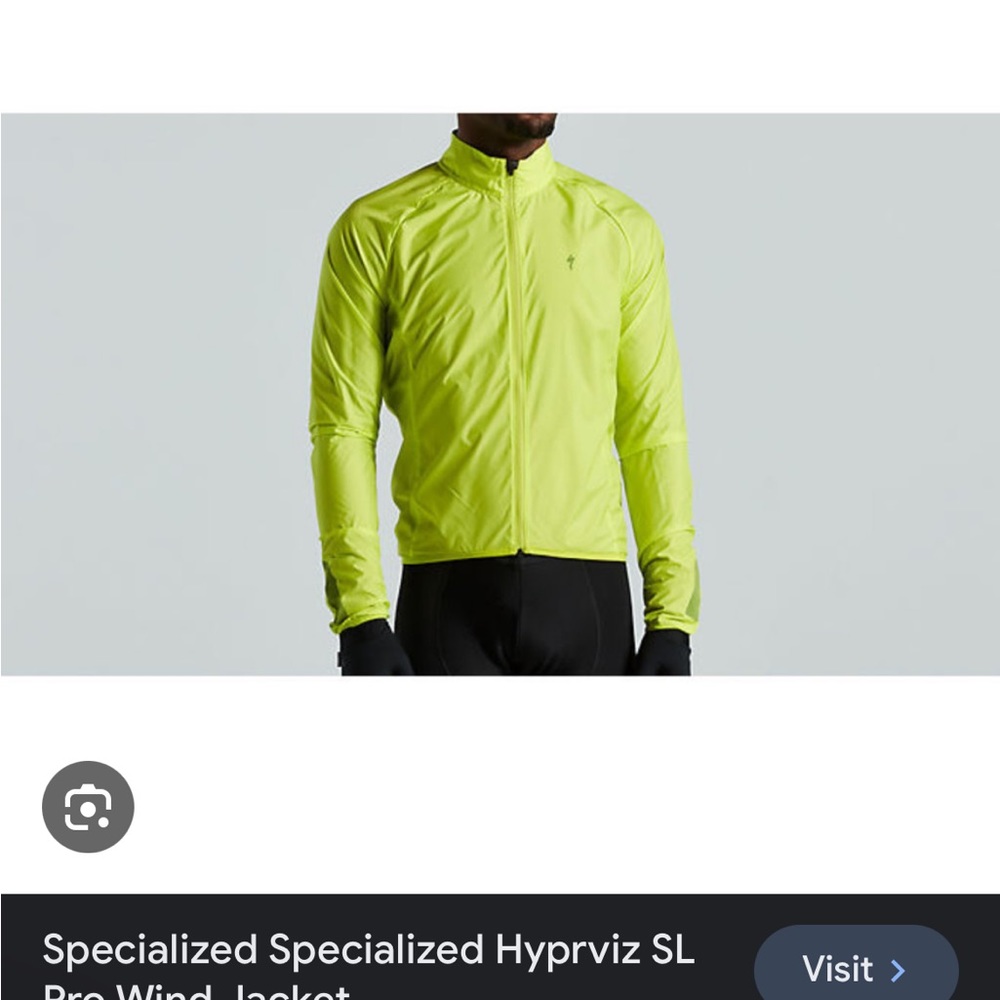 NWT Specialized Men's HyprViz SL Pro Wind Jacket